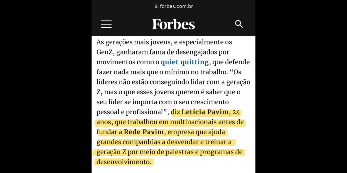 Destaque Matéria da Forbes Brasil