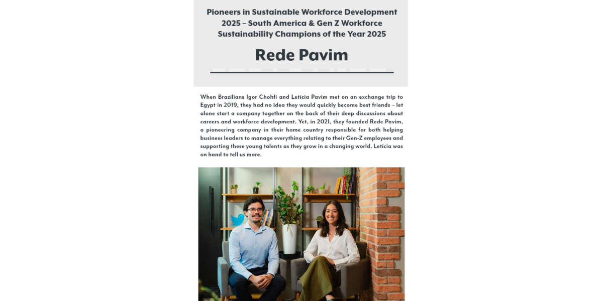 Prêmio Internacional como Pioneiros no desenvolvimento da GenZ